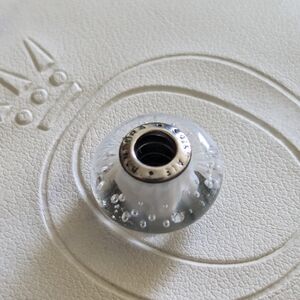 Pandora Effervescence White Murano Charm